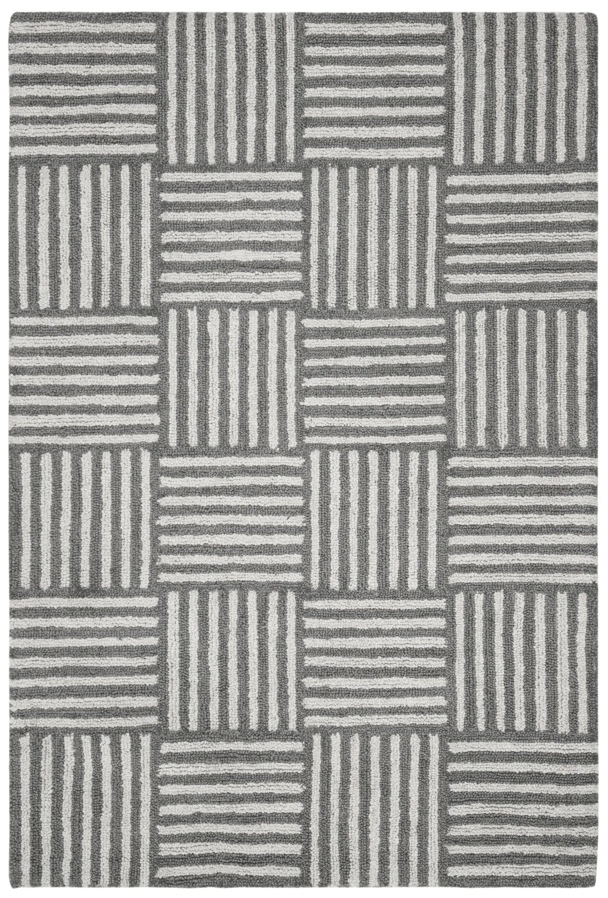 Safavieh Abstract 4'-0" x 6'-0" Rug in Ivory / Dark Grey