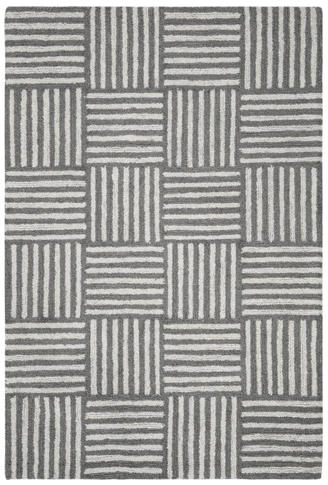 Safavieh Abstract 4'-0" x 6'-0" Rug in Ivory / Dark Grey
