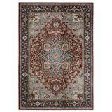 Oriental Weavers Sphinx ELIANA ELI11 Red Medallion Rugs - main flat
