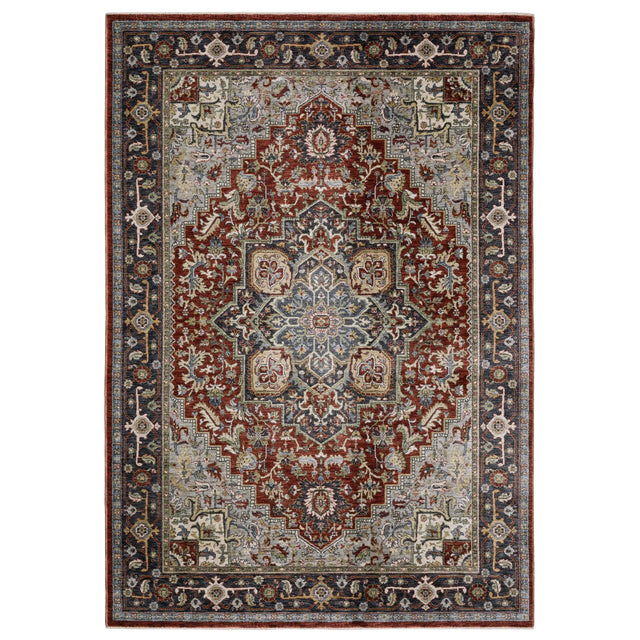 Oriental Weavers Sphinx ELIANA ELI11 Red Medallion Rugs - main flat