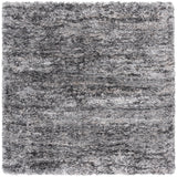 Safavieh Iceland Shag 5'-3" x 5'-3" Rug in Grey / Dark Grey