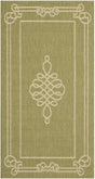 Safavieh Courtyard 2'-0" x 3'-7" Rug in Green / Creme