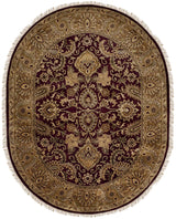 Safavieh Classic 7'-6" x 9'-6" Rug in Burgundy / Gold