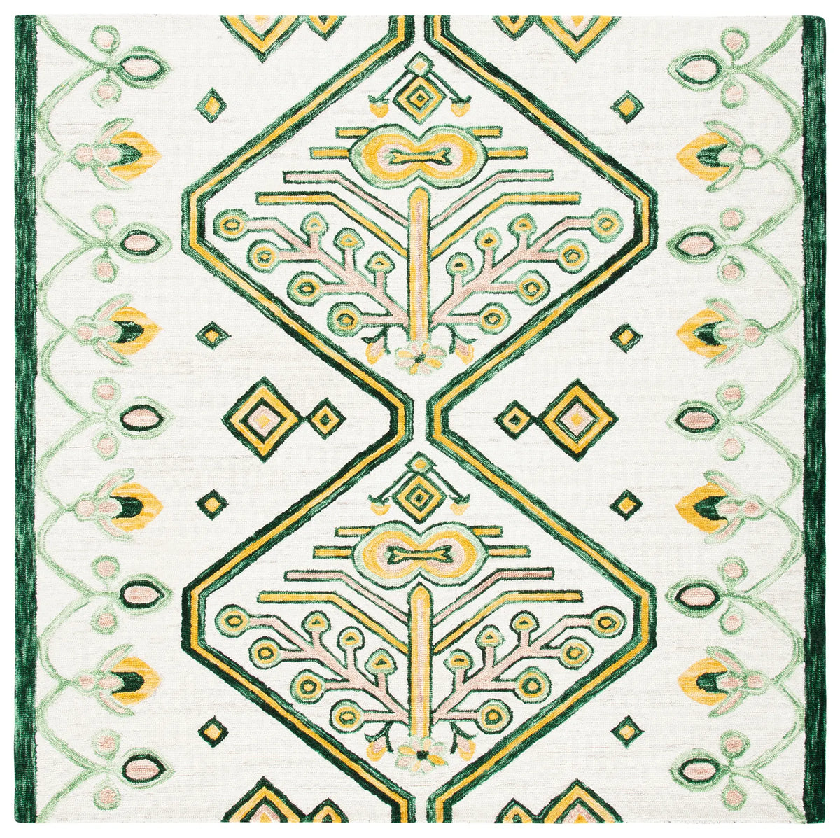 Safavieh Aspen 7'-0" x 7'-0" Rug in Ivory / Yellow