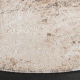 Safavieh Ravine Shag 6'-7" x 6'-7" Rug in Beige / Ivory