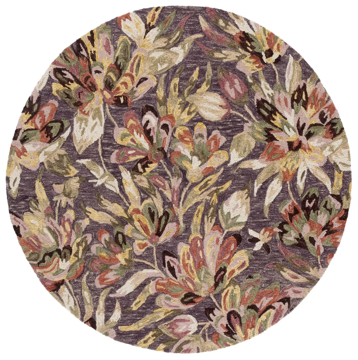 Safavieh Blossom 6'-0" x 6'-0" Rug in Purple / Sage