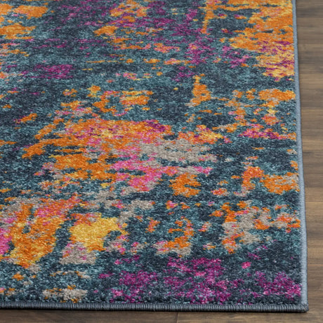 Safavieh Madison 4'-0" x 6'-0" Rug in Blue / Orange
