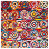Safavieh Fiesta Shag 6'-7" x 6'-7" Rug in Multi