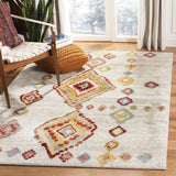 Safavieh Sagamore 4'-0" x 6'-0" Rug in Light Grey / Terracotta
