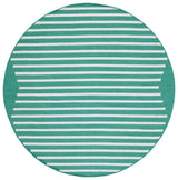 Safavieh Montauk 6'-0" x 6'-0" Rug in Dark Green / Ivory