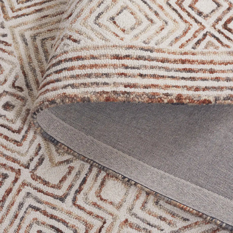 Safavieh Metro 4'-0" x 6'-0" Rug in Ivory / Rust