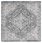 Safavieh Artifact 4'-0" x 4'-0" Rug in Grey / Black