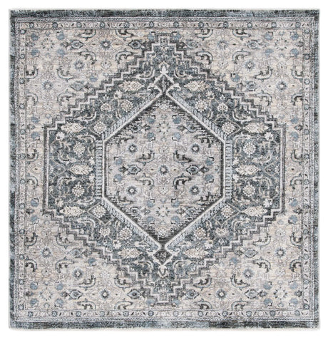 Safavieh Artifact 4'-0" x 4'-0" Rug in Grey / Black