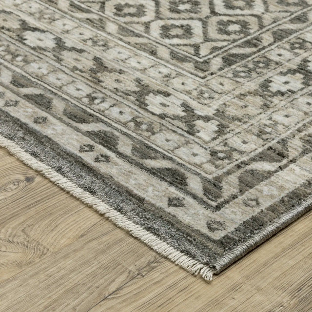 Oriental Weavers Sphinx Chamberlain CH03B Black Rugs - corner detail