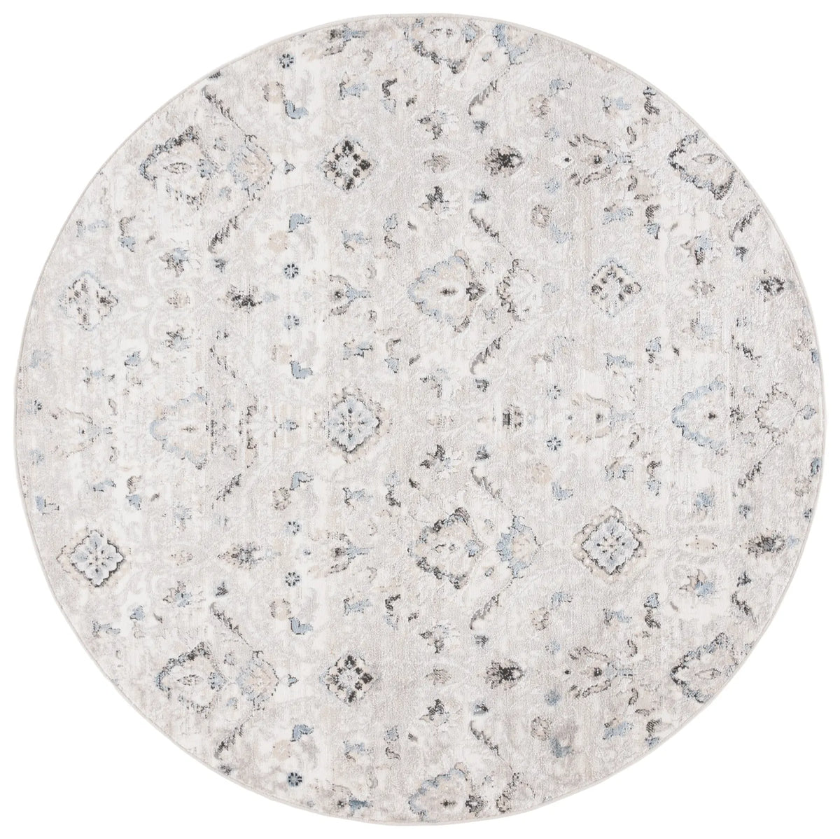 Safavieh Quincy 6'-7" x 6'-7" Rug in Ivory / Light Grey