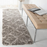 Safavieh Hudson Shag 2'-3" x 8'-0" Rug in Grey / Ivory