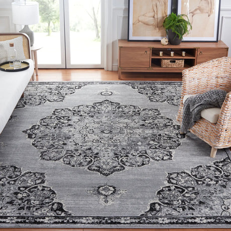 Safavieh Brentwood 10'-0" x 13'-0" Rug in Grey / Black