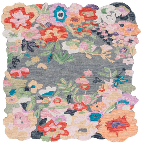 Safavieh Jardin 6'-0" x 6'-0" Rug in Grey / Pink