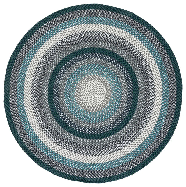 Safavieh Braided 5'-0" x 5'-0" Rug in Teal / Multi