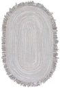 Safavieh Braided 5'-0" x 8'-0" Rug in Light Grey