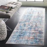 Safavieh Santa Monica 2'-6" x 8'-0" Rug in Blue / Rust