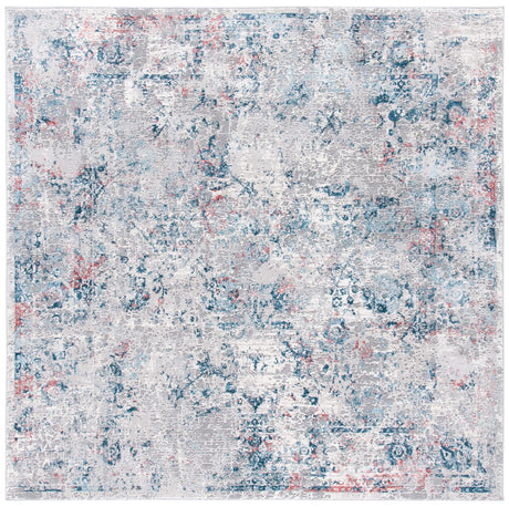 Safavieh Meadow 500 6'-7" x 6'-7" Rug in Light Grey / Blue