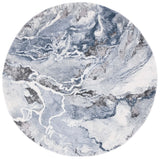 Safavieh Cyrus Shag 6'-7" x 6'-7" Rug in Ivory / Blue