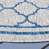Safavieh Courtyard 6'-7" x 6'-7" Rug in Grey / Navy