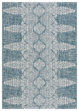 Safavieh Courtyard 5'-3" x 7'-7" Rug in Teal / Grey