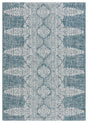 Safavieh Courtyard 5'-3" x 7'-7" Rug in Teal / Grey