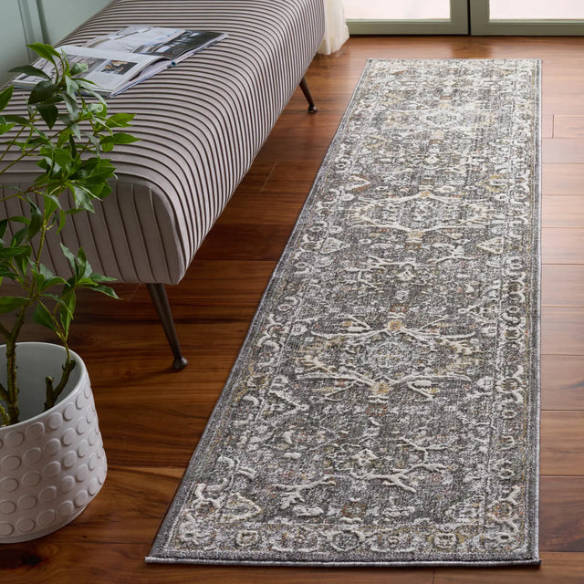 Safavieh Scarlett 400 2'-0" x 8'-0" Rug in Grey / Ivory Rust