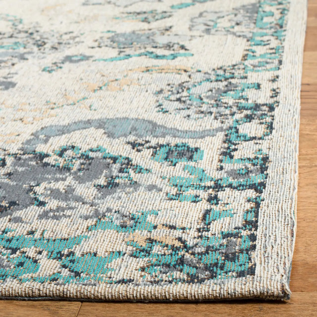 Safavieh Classic Vintage 5'-0" x 8'-0" Rug in Grey / Turquoise