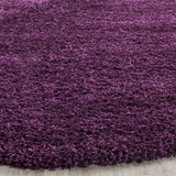 Safavieh Shag 4'-0" x 4'-0" Rug in Purple