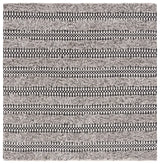 Safavieh Natura 6'-0" x 6'-0" Rug in Black / Ivory