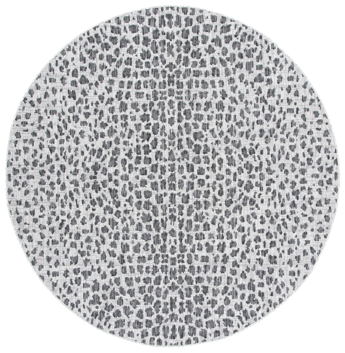 Safavieh Courtyard 10'-0" x 10'-0" Rug in Grey / Black