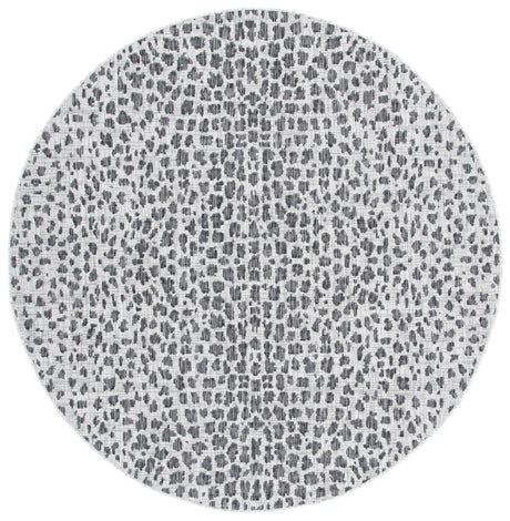 Safavieh Courtyard 10'-0" x 10'-0" Rug in Grey / Black