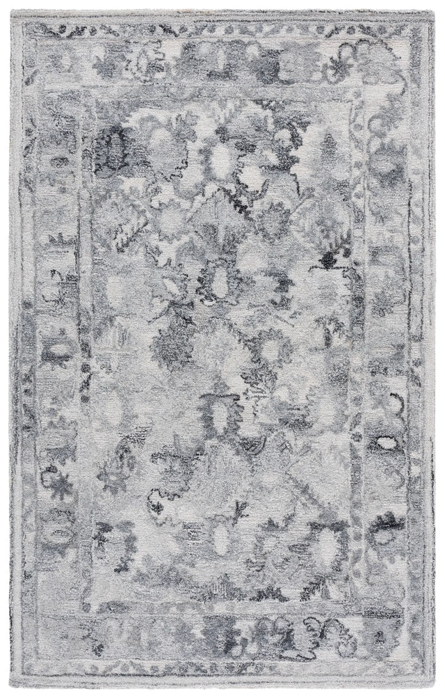 Safavieh Marquee 4'-0" x 6'-0" Rug in Light Grey / Charcoal