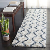 Safavieh Venus Shag 600 2'-2" x 8'-0" Rug in Ivory / Dark Grey