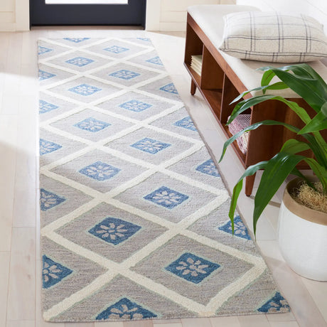 Safavieh Metro 2'-3" x 9'-0" Rug in Blue / Ivory