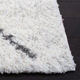 Safavieh Berber Shag 4'-5" x 6'-5" Rug in Cream / Light Grey