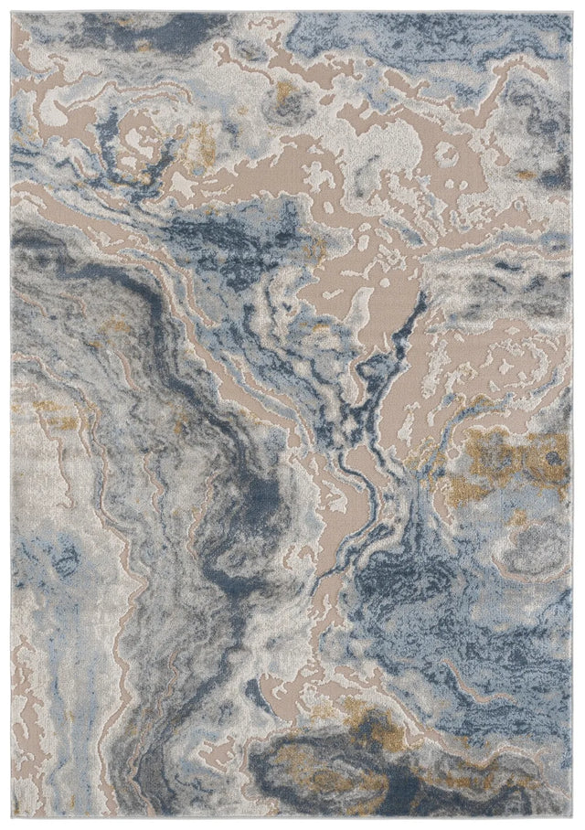 Safavieh Palma 5'-3" x 7'-6" Rug in Grey / Teal