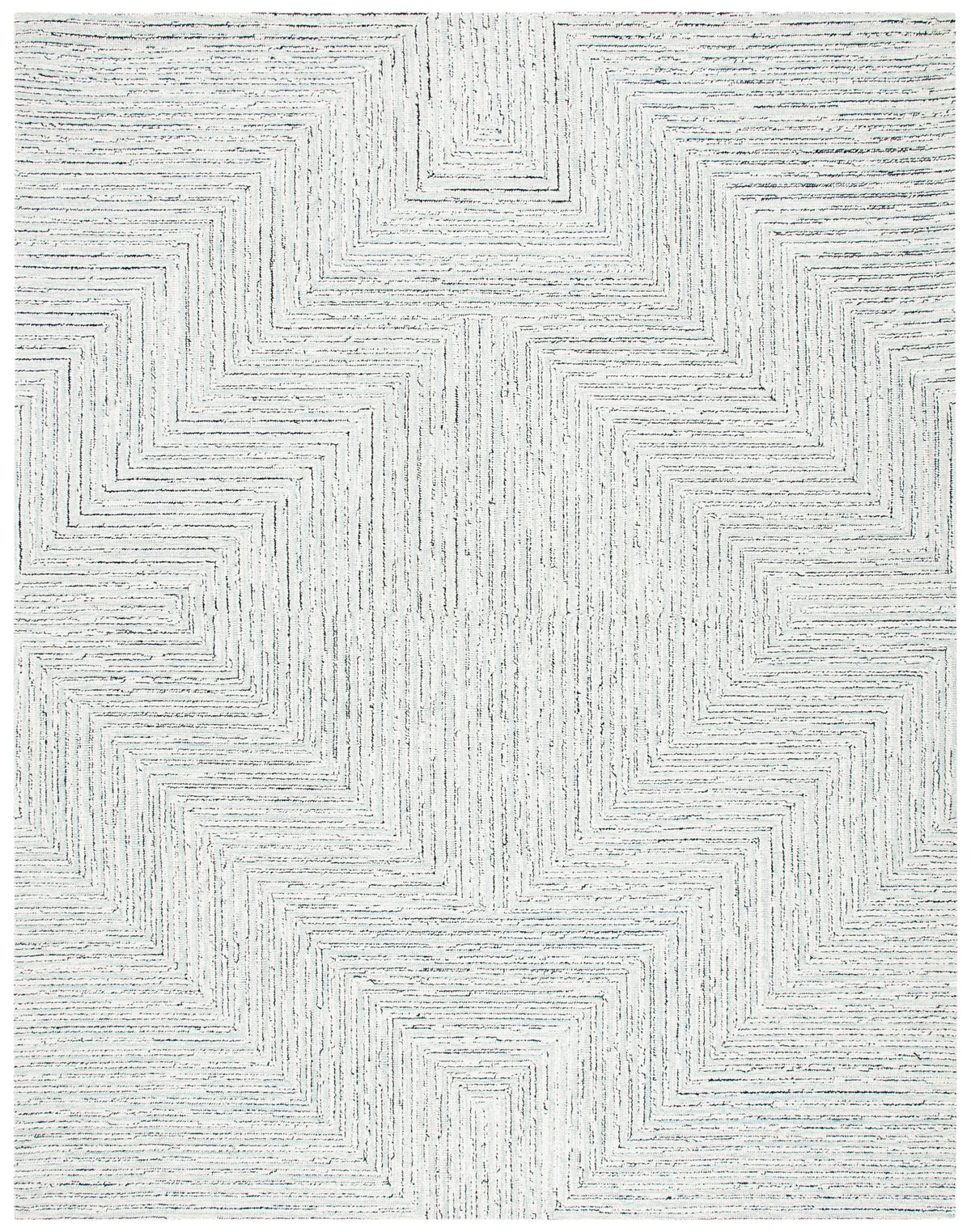 Safavieh Micro-Loop 10'-0" x 14'-0" Rug in Light Grey / Ivory