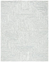 Safavieh Micro-Loop 10'-0" x 14'-0" Rug in Light Grey / Ivory
