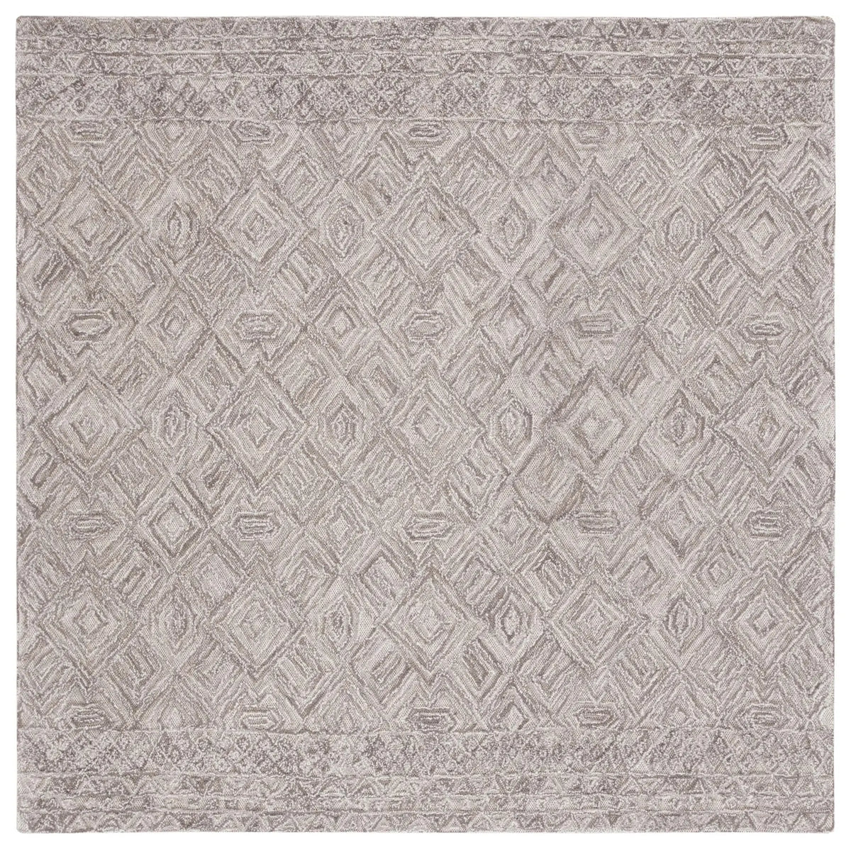Safavieh Textual 6'-0" x 6'-0" Rug in Brown