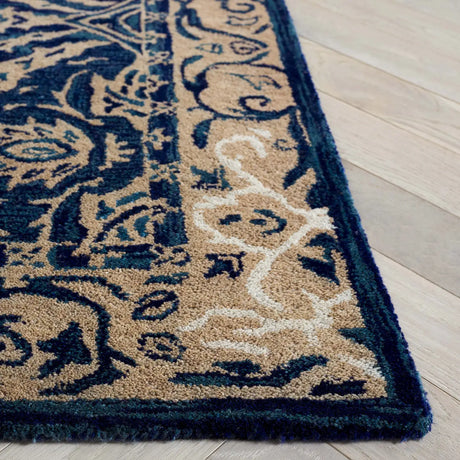 Safavieh Anatolia 4'-0" x 6'-0" Rug in Navy / Ivory