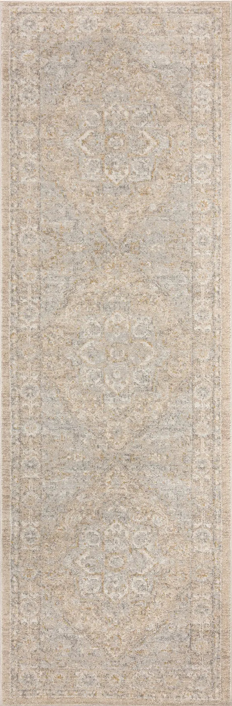 Loloi Odette Odt-05 Beige/Silver Rug - runner flat
