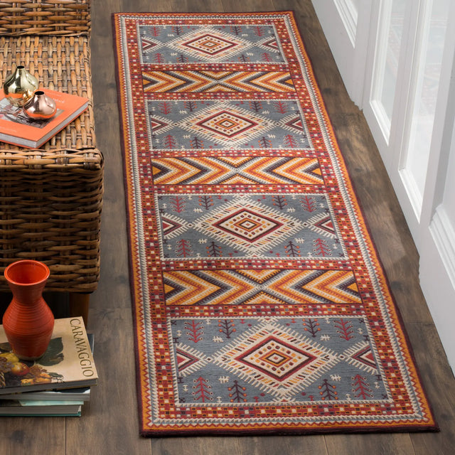 Safavieh Classic Vintage 2'-3" x 8'-0" Rug in Slate / Mustard