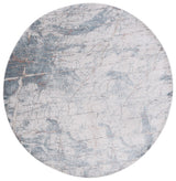 Safavieh Vogue 6'-7" x 6'-7" Rug in Grey / Blue Rust
