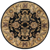Safavieh Classic 3'-6" x 3'-6" Rug in Black / Gold