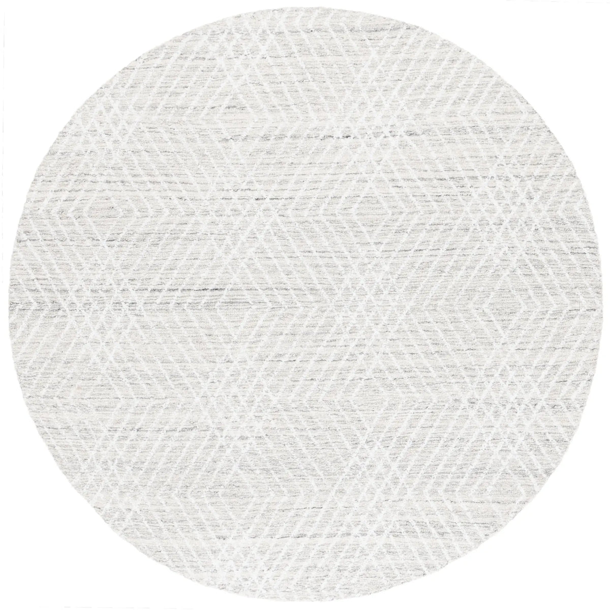 Safavieh Abstract 6'-0" x 6'-0" Rug in Silver / Ivory